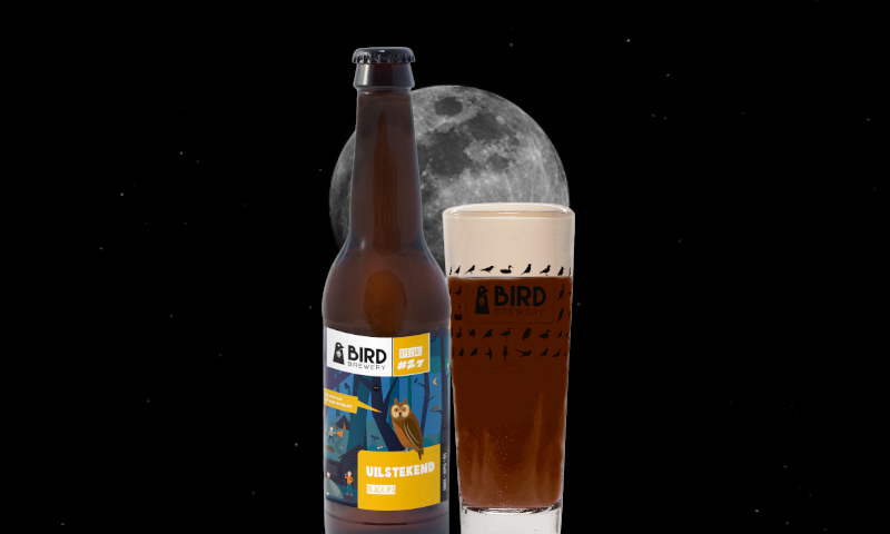 Uilstekend bier in de nacht